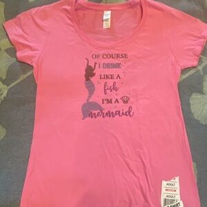 Pink Mermaid Graphic Tee